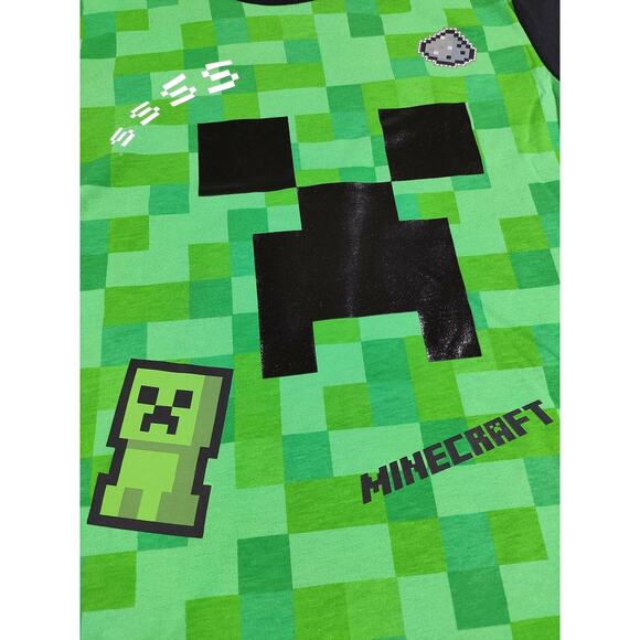 Minecraft Shirt for Boys SSSS Creeper Short Sleeve Tee Green X-Small 4-5 NEW - Picture 3 of 5